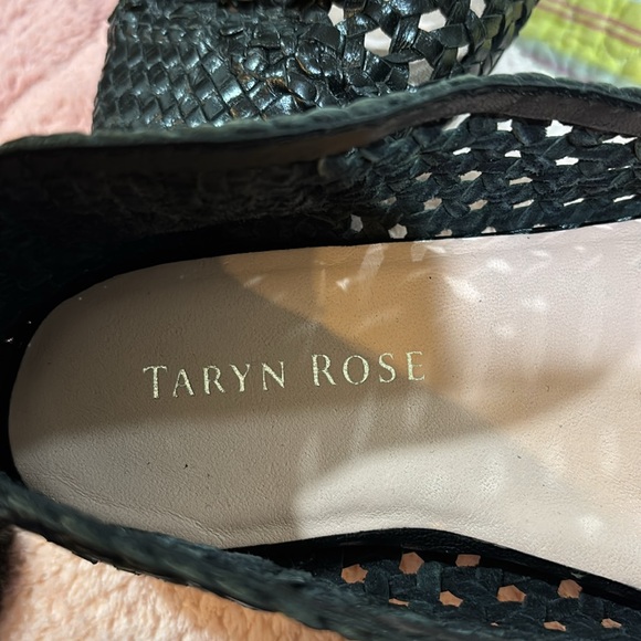 Taryn Rose Black Woven Ballet Flats - Picture 2 of 6
